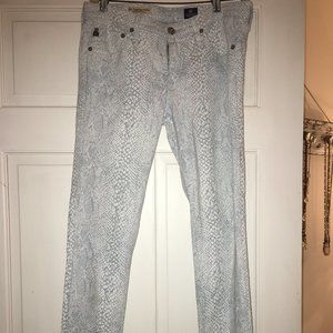 AG Adriano Goldschmied - Snakeskin print jeans